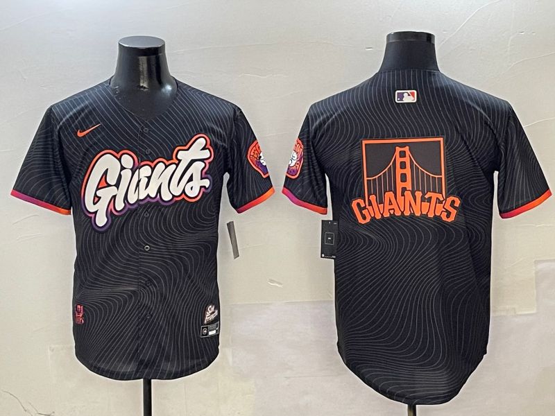 Men San Francisco Giants Blank Black Second generation Joint Name Nike 2025 MLB Jersey style 2->san francisco giants->MLB Jersey